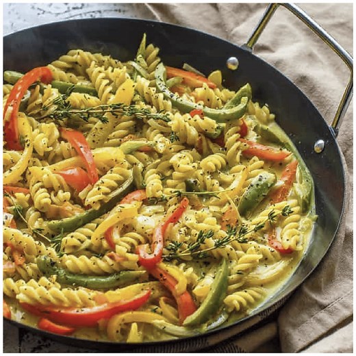 Vegan Rasta Pasta (With Coconut Milk)