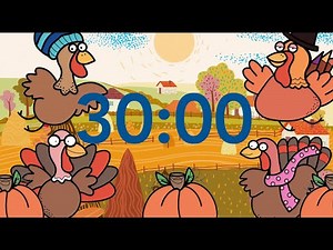 30 Minute Timer -Thanksgiving Turkeys