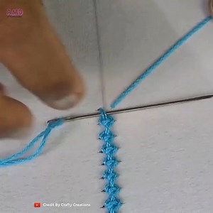 201K views · 5.3K reactions | Hand Embroidery Palestrina Stitch Designs For Beginners Credit By Crafty Creations | Amd Multimedia | Facebook