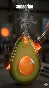 Satisfying Avacado cutting with hot knife #satisfying #asmr