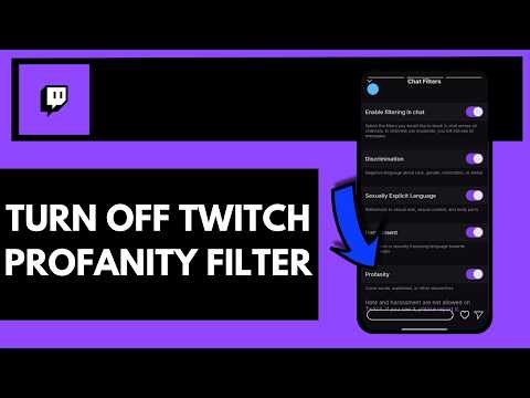 How To Turn Off Twitch Profanity Filter