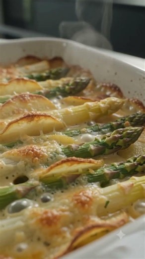 🇩🇪 **Rezepttitel:** Cremiger Spargel-Kartoffel-Auflauf – Einfach & Lecker!