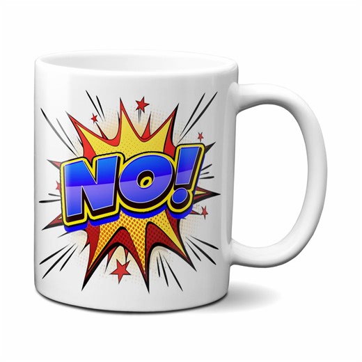 Comic Bubble Novelty Coffee Mug - Thought Balloon Cup - 11oz Ceramic Mug - NO - Etsy