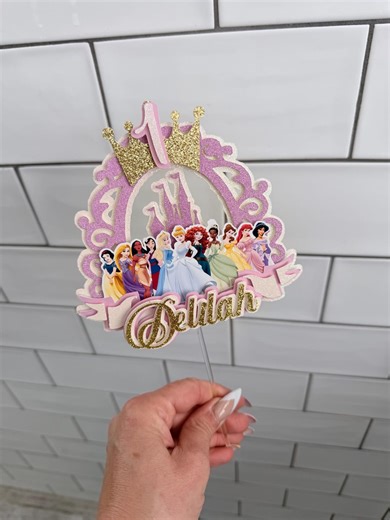 Personalised Princess Cake Topper - Etsy