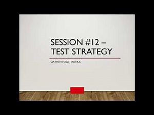 session 12 TEST STRATEGY Manual Testing Tutorial in Hindi