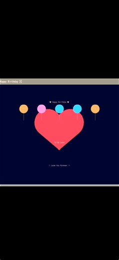 Happy birthday wishing using python 🎊🥳🎉|| #python #design #computer #science #shorts