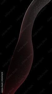 Minimalist abstract design consisting of thin wavy lines, golden lines.