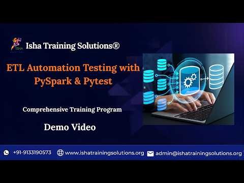 ETL Automation Testing Demo Video 15th June 2026 .Call/ WhatsApp on +91-9133190573 to Enroll