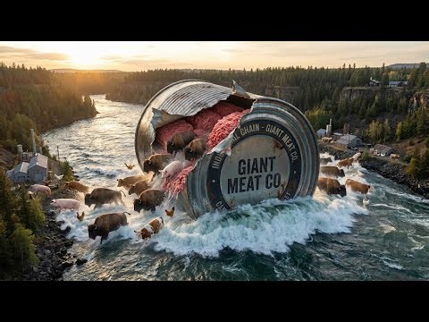 Inside the canned meat production line, from fresh meat to delicious canned meat (the whole process)