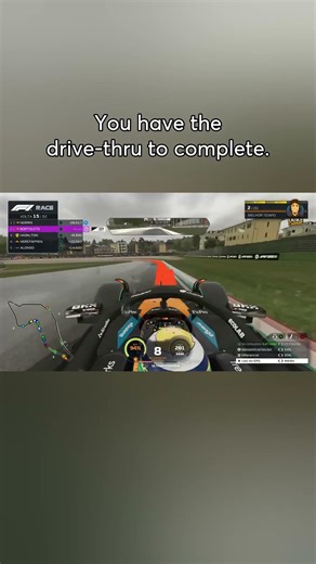 Punido com drive through por excesso de velocidade no VSC #f1 #shorts