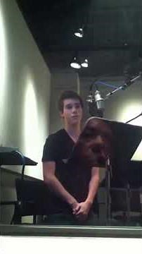 Jeremy Shada (AKA) Finn the human voice acting in the studios.