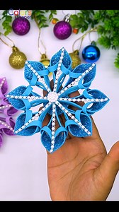 DIY Christmas Ornaments ❄️ Beautiful Christmas Decoration Ideas at Home 🎄 Holiday Crafts #decor #diy #shorts #xmas #craft #decorations #christmas #christmasdecor #snowflakes #crafts #ornaments | Colors Paper