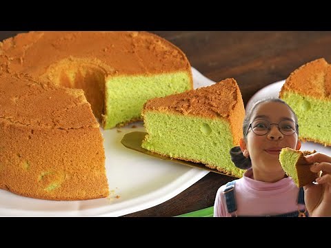 Pandan Sponge Cake: Yeast-free, color-free, 100% natural - Cooking With Morgane