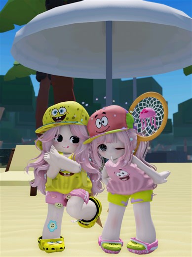Spongebob Trend, Gemash 🤏🏻 🩷💛🩷💛🩷 w/ @Ꭾikaƚcha 𑁤.ᐟ ib : bubu 📍Katalog Avatar #robloxfyp #spongebob #robloxindonesia #avatarkatalog #roblox