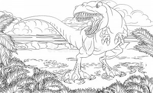 Coloring T Rex Dinosaur Stock Illustrations – 396 Coloring T Rex Dinosaur Stock Illustrations, Vectors & Clipart - Dreamstime