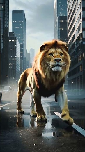 Lion in the City Streets 🏙️🦁 | Epic Encounter