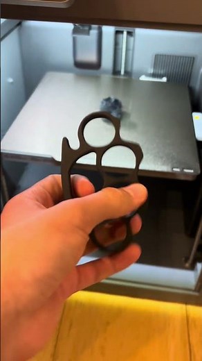 Brass knuckles 3D printed