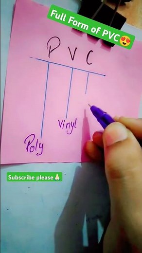 Full Form of PVC | Meaning of PVC | PVC | #shorts #shortsfeed #pvc #fullform #gkshorts #gk #ytshorts