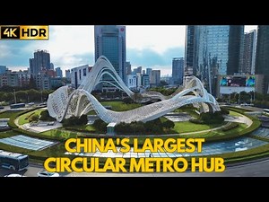 Inside Wuhan's Mind-Blowing Metro: The Largest Circular Underground Station in China! | 4K HDR
