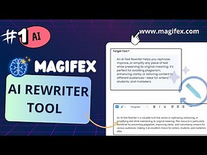 Magifex AI ReWriter Instantly Rewrite Articles, Blogs & Content with AI | Best AI Paraphrasing Tool