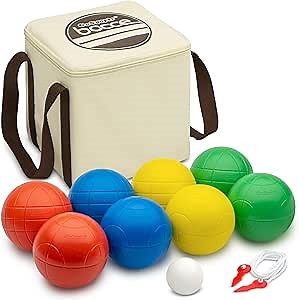 GoSports 90 mm Bocce Ball Sets - Outdoor Lawn Game - Composite or Resin