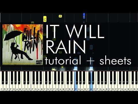 Bruno - It Will Rain - Piano Tutorial - Piano Tutorial + Sheets