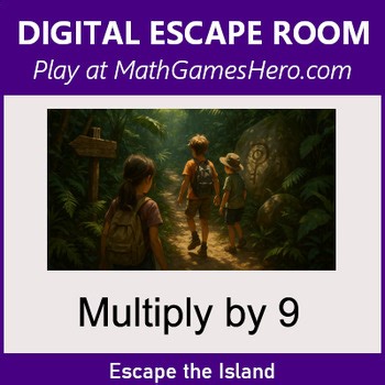 Multiply by 9 | Digital Math Escape Room Game