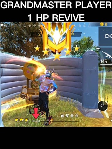 One Hp revive BR 🥺- Grandmaster player #freefire #shorts #viral #how