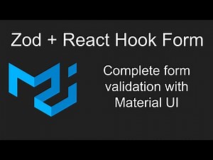 A complete form validation with Zod and React hook form