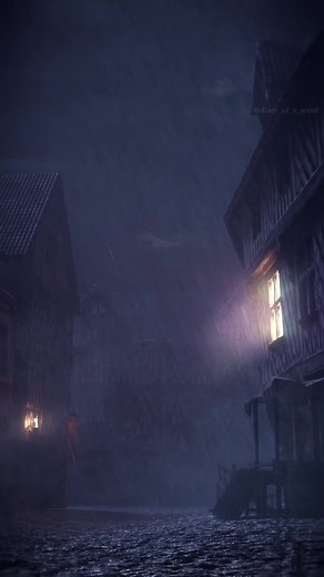 Footage of Trost under rain and thunder, this one is for those who wants to relax, shift, or fall asleep. No jumpscare I promise 👁👁 #attackontitan #aot #shingekinokyojin #snk #attaquedestitans #levi #eren #armin #Mikasa #trost #titan #titans #medieval #rain #relaxing #sleep #thunder #storm #night #shifting #scary #sleep #manga #anime #3d #blender #animation #tiktok #paradis