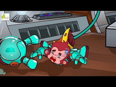 Five Little Monkeys in outer space | Fun Songs for Kids