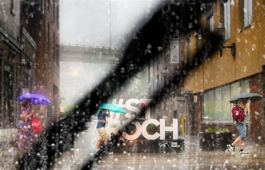 EN IMAGES | Fortes pluies à Québec et Lévis