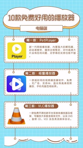 10款免费好用的电脑播放器，无广告、不弹窗