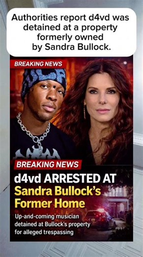 d4vd Incident at Sandra Bullock's Former House Explained #shorts
