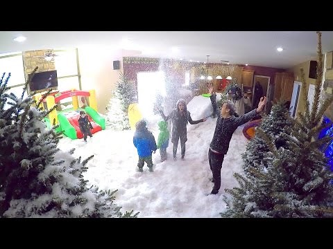 INDOOR SNOWSTORM PRANK!!