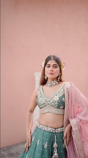 Teal Wedding Lehenga ✨ Royal Bridal Look | Elegant Indian Bride Style 2025