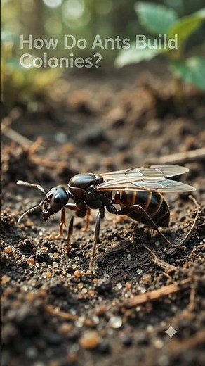 How Do Ants Build Colonies? 🐜 | Nature's Tiny Engineers #Shorts