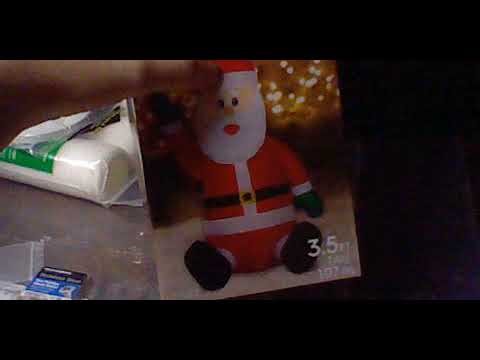 Gemmy inflatable sitting santa talking video