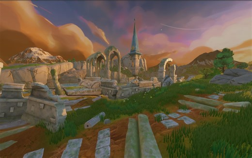 Unity场景作品 遗迹黄昏 优化2.0 全资产自制