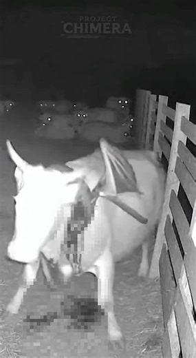 This thing is feeding on a cow.