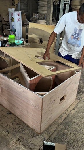 w-bin box assembly process #tutorial #woodworking #speakerbox