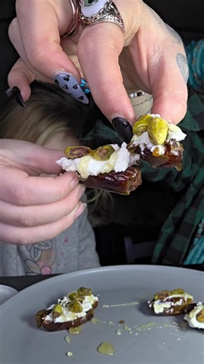 Pistachio and Ricotta Stuffed Dates Recipe