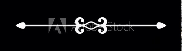Decorative ornamental filigree and thin dividers graphic animation on transparent background. Alpha channel. 4K resolution