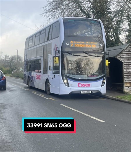 Here is First Essex || (Basildon Depot) ADL Enviro400 MMC (First - Urban Livery) || 33991 SN65 OGG || 9 Brentwood -To- Basildon || Monday 19th January 2026 || Cherry Avenue || #fyp #busenthusiast #FirstEssex #FirstEssexBusSpotter #FESXBS