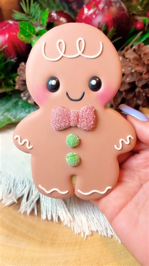 🎄Gingerbread Cookie Tutorial🎄 #christmas #christmascookies #cookievideo #gingerbread #cookies
