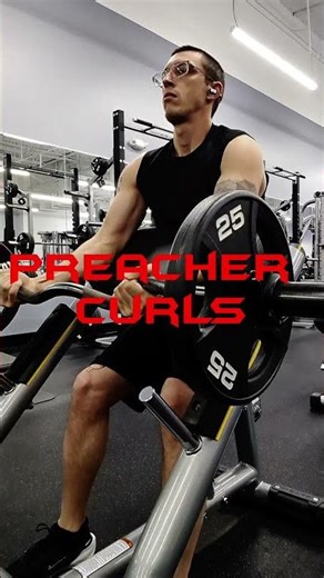 Preacher Curl: Isolated Bicep Development #preachercurls #bicepworkout #armday #musclebuilding