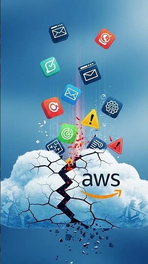 AWS Outage Explained in 60 Seconds | How a Tiny DNS Glitch Broke Half the Internet”