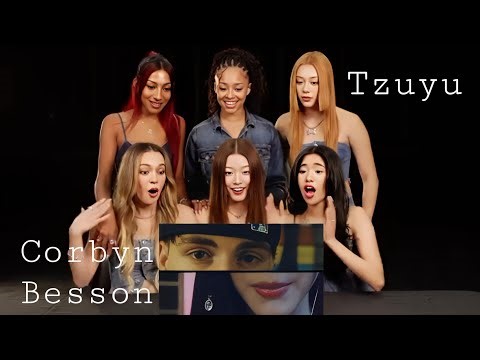 Katseye reaction to Corbyn Besson & Tzuyu [of Twice] BLINK