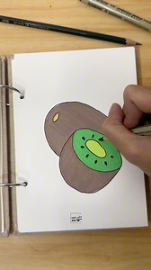 187K views · 1.6K reactions | Kiwi 諾 easy drawing tutorial you can try 殺 #easydrawing #reels #art #satisfying #tutorial #trendingreels | HUE.matter | Facebook