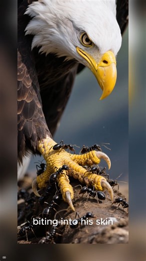When an eagle feels pain, it goes to an ant#motivation history